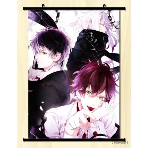 Japanese Anime DIABOLIK LOVERS Sakamaki Shu Sakamaki Kanato Sakamaki Laito Home Decor Wall Scroll Poster Decorative Pictures