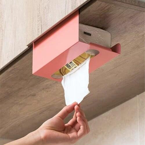 Iron art Kitchen Roll Paper Towel Holder Storage Rack Sundries Organizer Home Storage Tools Cabinet Cupboard Tissue Shelf