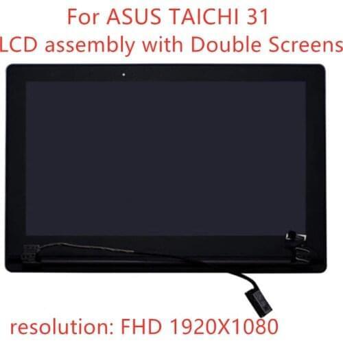 13.3" LCD Touch Screen Assembly Replacement full set For ASUS TAICHI31 TAICHI 31 lcd assembly with double screens