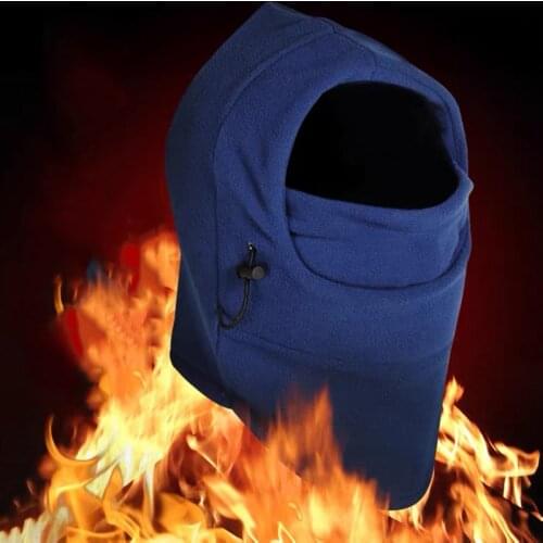 Winter Warm Thermal Fleece Hat Men Neck Warmer Hat Ski Hat Face Scarf Windproof Cap Balaclava Unisex Sport Cycling Hiking Hat