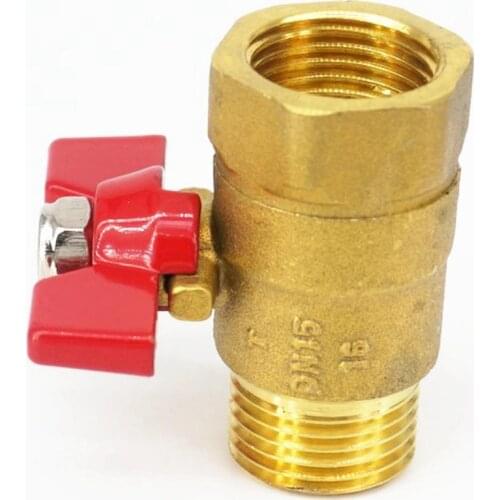 1/2" BSP Female to 1/2" BSP Male Thread Brass Ball Valve with butterfly handle PN 0.8 Mpa for Air gas water fuel