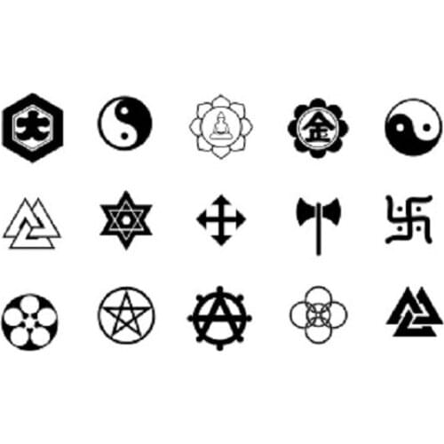 110MM×60MM Chinese style element dark black gossip font finger back mini male tattoo stickers