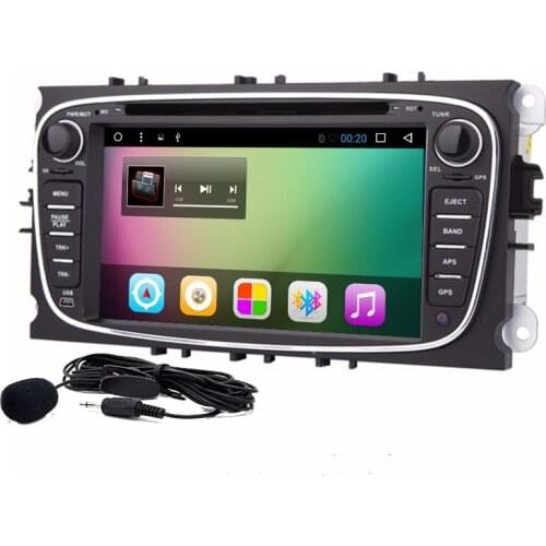 2 Din Android 8.01 Core Car DVD Player For FORD Mondeo S-MAX Connect FOCUS 2 2008-2011 With Radio GPS 4G LTE Network DVR DAB SD