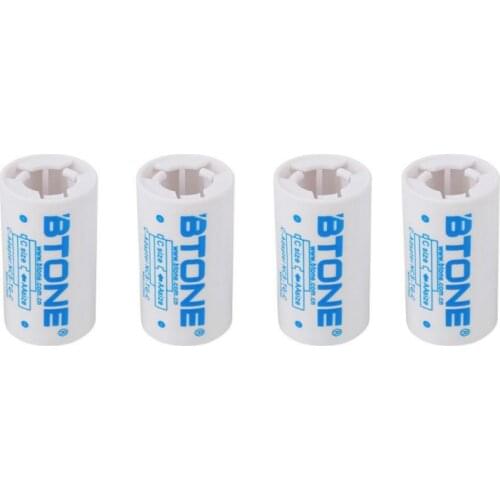 4PCS Battery Adapter Holder Shell Converter Switcher Adaptor AA to C Size Battery Convertor Adapter Case Holder Accessories