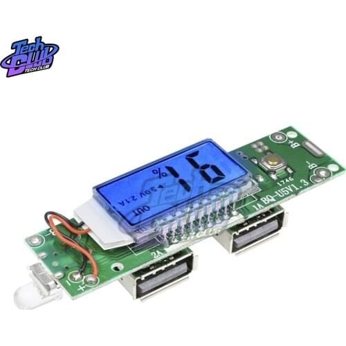 5V 2.4A Micro/Type-C LED Dual USB Mobile Power Bank 18650 Charging Module Lithium Battery Charger Board Circuit Protection
