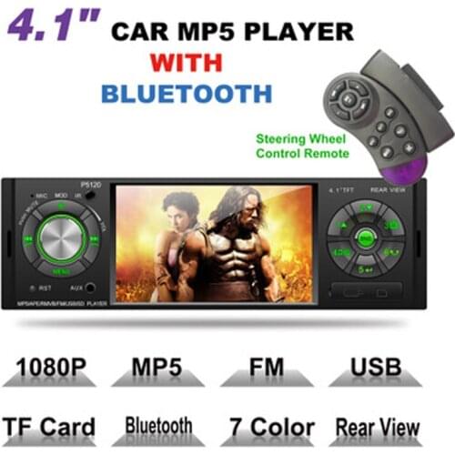 1 Din Autoradio Bluetooth Car Radio Auto Stereo Video MP5 Player Mirrorlink USB TF Aux-in ISO Head Unit