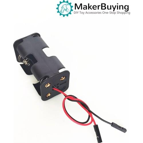 Battery box with DuPont plug front and back 2 No. 5 sections, No. 4 sections No. 5, 4 sections No. 5 batteries can be installed