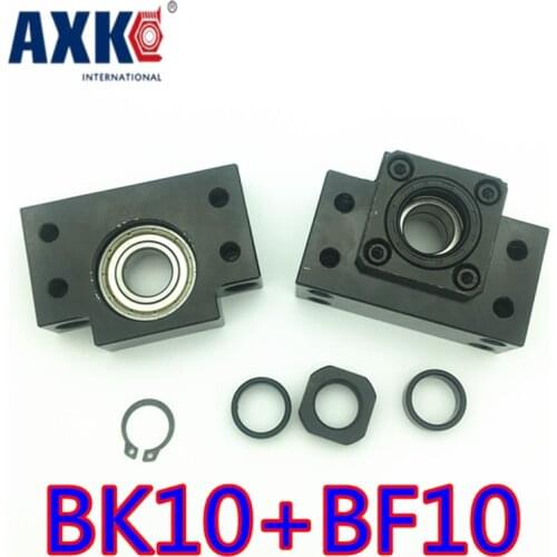 Free Shipping Bk10 Bf10 Set : One Pc Of Bk10 And One Pc Bf10 For Ball Screw Sfu1204 (rm1204 Ballscrew) Support Cnc Parts