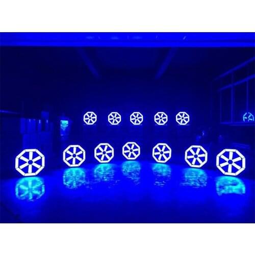 Free shipping NEW DISCO ITEM Large disco Fan light led backdrop light