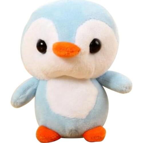 Plush Penguin Plush Keychains Ring Doll Key Cap Pendant Infant Wind Chime Baby Pram Toys Stroller Decoration Infant Soft Toys