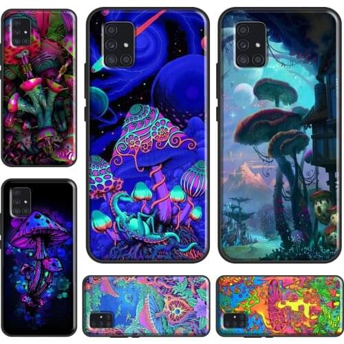 Trippy Mushroom Psychedelic Art Case For Samsung A12 A32 A42 A52 A72 A20e A21S A11 A31 A51 A71 A70 A50 A10 A20 A02 S Cover