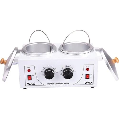2021 Hot Sales Double Pot Wax Warmer Heater depilator Hard Wax Beans Hair Removal Machine