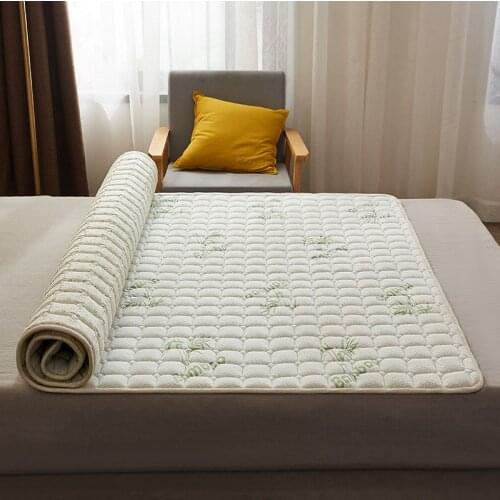 Hot sale! New Bamboo Fiber Memory Foam Mattress Foldable Mattress Single Double Students Hostel Mattresses Bedspread Bed Pad