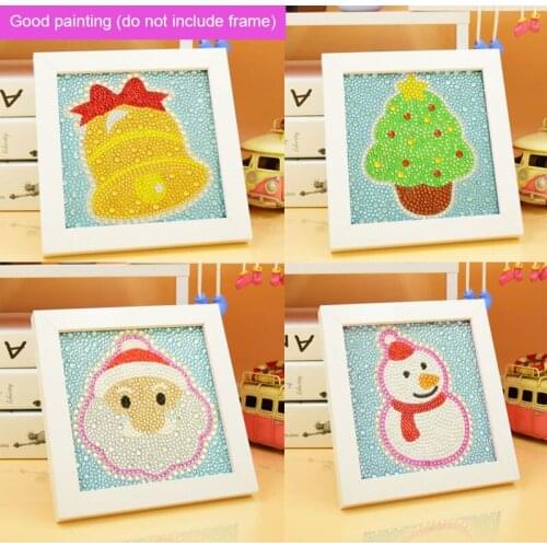 Good 6 Styles Painting Diy 5D Diamond Painting Cartoon Christmas Santa Claus Elk 3 Size Shining Full Diamond Rhinestone 15*15cm