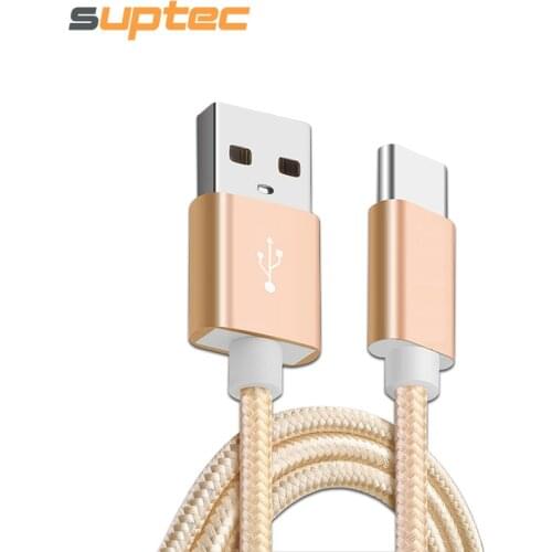 SUPTEC USB Type C Type-C Cable 3.1 Fast Charging Data Sync Braided USB C Cable for Samsung S8 Xiaomi Mi5 Mi4C Huawei P10 USB-C