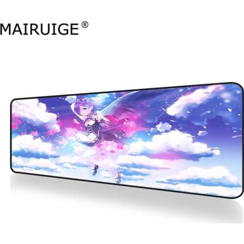 Re Zero Anime Mouse Pad XXL Gamer Desk Mat Computer PC Large Keyboard Pad Gaming MousePad 90x40cm/80x30cm for Laptop Table Pads