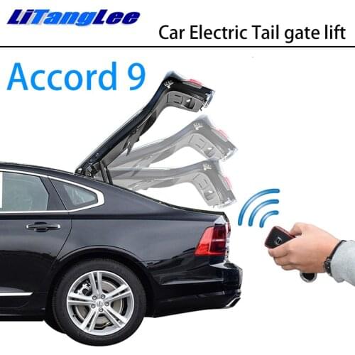 LiTangLee Car Electric Tail Gate Lift Trunk Rear Door Assist System For Honda For Accord 9 MK9 Original Key Remote Control