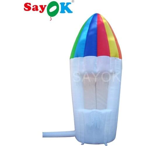 Inflatable Rainbow Booth Inflatable Concession Stand Outdoor Sale Tent with Air Blower for Event, Advertising, Promotion