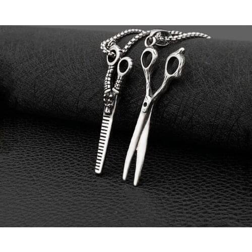 Titanium Steel Necklace Stainless Steel Haircut Set Accessories New Products Trend Hip Hop Pendant Accessories