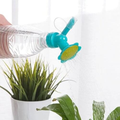 2In1 Plastic Sprinkler Nozzle For Flower Waterers Bottle Watering Sprinkler Portable Household Potted Plant Waterer Supplies