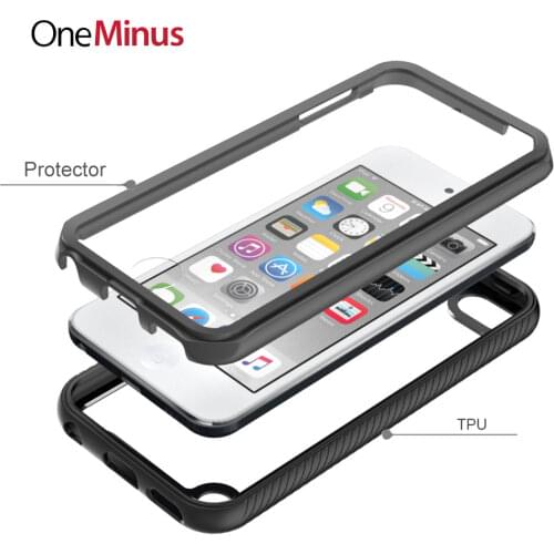 Shockproof Cover for apple ipod touch 7 Case touch 6 Skin 5 Armor Anti Shock Hard Back Clear Cases + Front Screen Protector