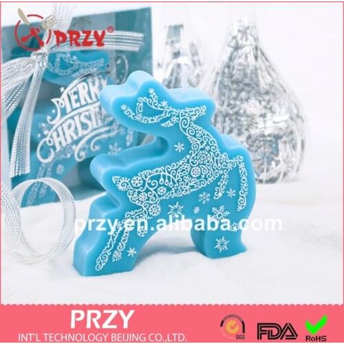 Christmas Eve gift deer elk Silicone soap mold deers handmade soap molds silica gel moulds deer candle mould