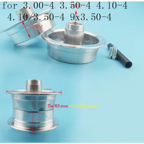 3.00-4 3.50-4 4.10-4 4.10/3.50-4 9x3.50-4''Electric Scooter Wheel hub for Gas scooter bike motorcycle ATV 4 inch Alloy Rims
