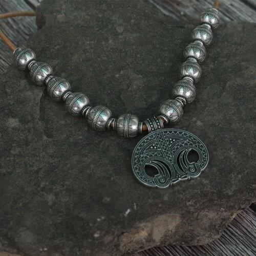 Lanseis 1pcs Viking Jewelry Clothes for Ladies Viking Boob Bling pendant slavic Lunula women jewelry