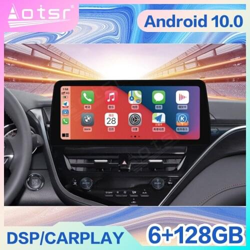 12.3'' 128G Android 10 For Toyota Camry VIII 8 XV70 2020 - 2021 Car Radio Multimedia Video Player Navigation Stereo GPS HeadUnit