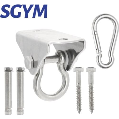 304 Stainless Steel Heavy Duty Swing Fixed Buckles Hook Hanger for Yoga Hammock Chair Sandbag Swing Sets