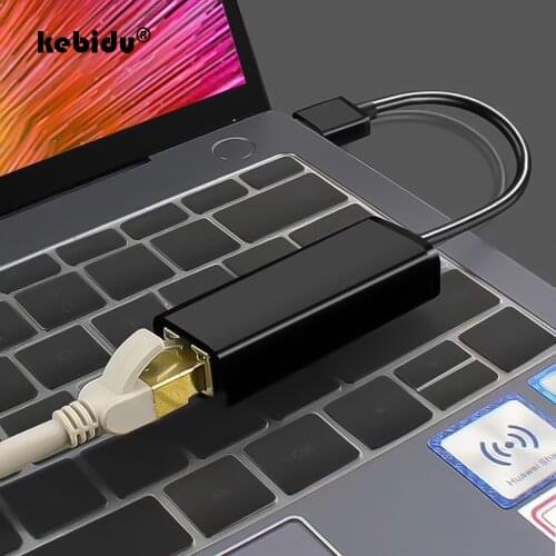 USB 3.0 Ethernet Adapter USB Network Card to RJ45 10/100/1000 Mbps Lan RTL8153 for Win7/Win8/Win10 For Macbook Laptop Ethernet