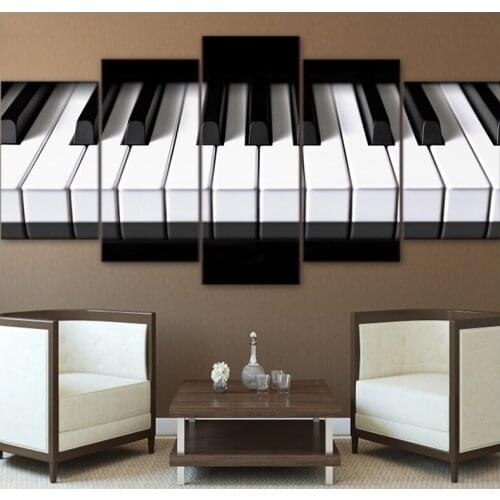 5D Diy Diamond Art Full Square Drill 5Pieces Piano Keys Patterns bead Embroidery Mosaic Picture Cross Stitch Craft StickerZP-677