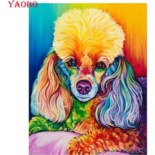 Diamond embroidery"poodle/dog/pet"5D DIY diamond painting cross stitch rhinestone digital diamond mosaic animal home decoration