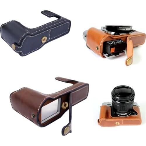 PU Leather Case Cover camera bag for Fujifilm X-T30 X-T20 X-T10 XT10 XT20 protector half body set with Battery Opening