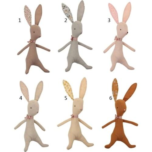 Baby Rabbit Stuffed Doll Plush Appease Toy Infant Educational Toy Photo Prop