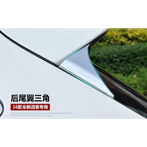 For Nissan Qashqai j11 2014 2015 2016 Car Cover Styling ABS Accessories Rear Tail Window Windshield Side Triangle Trim Sticker