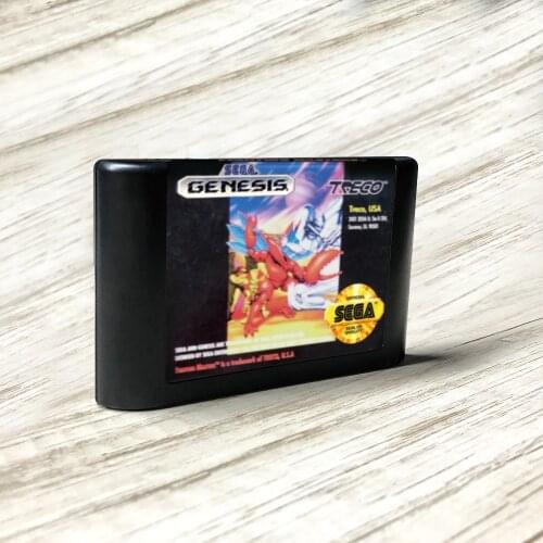 Fighting Masters - USA Label Flashkit MD Electroless Gold PCB Card for Sega Genesis Megadrive Video Game Console
