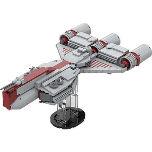MOC Creative Model Fighter Airship Frigate Republic Warship Building Block Interstellar Trek series bricks Splicing Children Toy