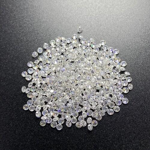 Mosangnai D Color VVS Melee Size Moissanite 0.75-3MM Round Small Diamonds For Iced Out