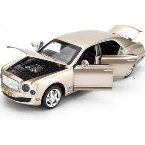 4 color six door openable alloy metal car model toy car high simulation sound and light pull back car children toy gift