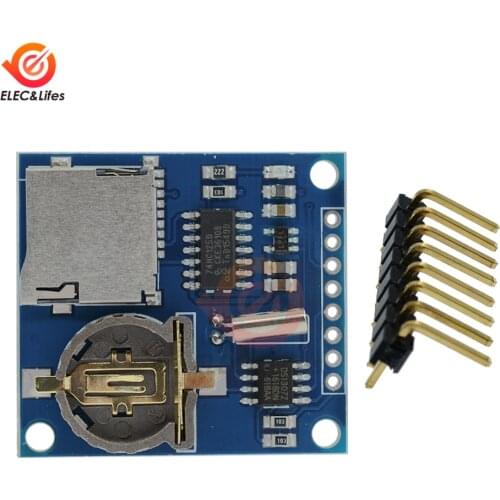 Mini DS1307 Data Logger Module Logging Shield Expansion Board for Arduino Logging Recorder Recording Module Shield V1.0 SD Card