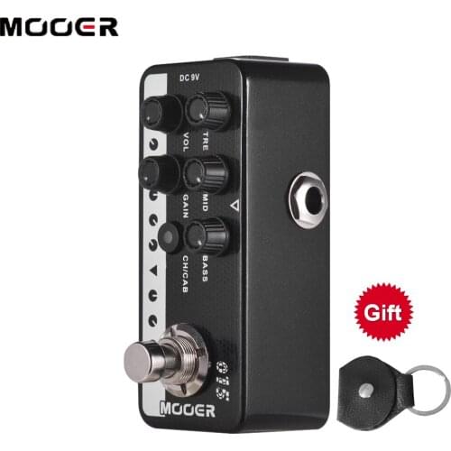Mooer M015 Brown Sound Electric Guitar Effects Pedal Stompbox Speaker Cabinet Simulation Accessories High Gain Tap Tempo Bass