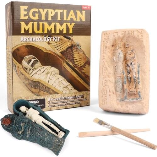 Childrens Educational Treasure Toy Set Ancient Egyptian Archaeological Mummy Diy Handmade Excavation Toy Birthday Gift