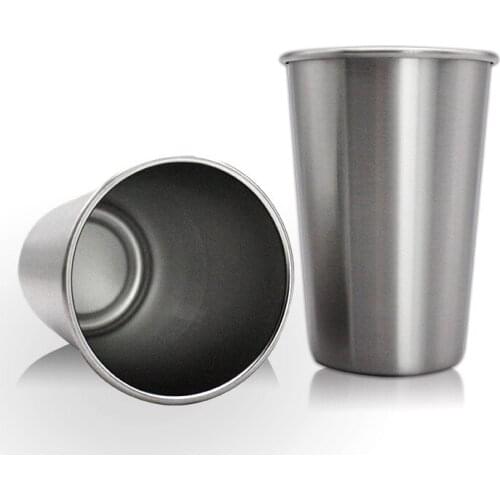 Stainless Steel Beer Cup White Wine Coffee Cold Water Drinks Household Office Use Gargle Cup Outdoor Travel Camping Mugs