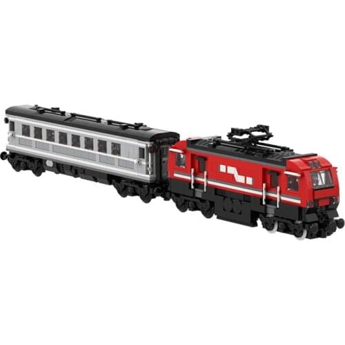 2021 New Moc City Passenger Train Train Building Block Model Motor Tractor Brick Suit Mens Hobby Collection Gift Childrens Toy