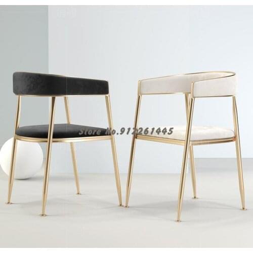 Dining Chair Home Italian Light Luxury Nordic Soft Bag Suitable For Home Modern Minimalist Restaurant Backrest Designer Dining T