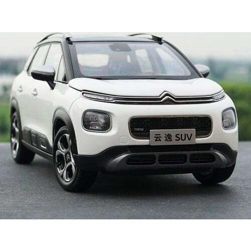 Original Factory Authentic White/orange 1:18 Dongfeng Citroen C4 Aircross C4 Diecast Suv Car Model with Small Gift