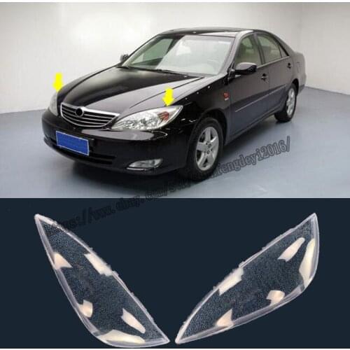 Fit For Toyota Camry 2003-2004 Car Headlight Lens Headlamp Cover Left Right 1 Pair Car modification accessories