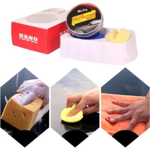 Professional Hard Wax Paint Care Scratch Repair Maintenance Wax Car Wax Crystal Paint Surface Coating Free Sponge And Towel