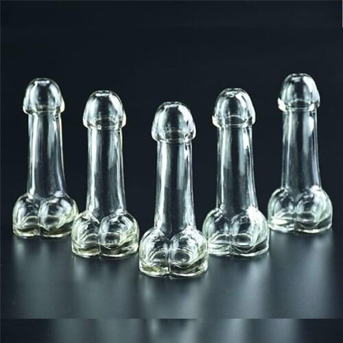 Creative Transparent Glass Cup Wine Glasses Genital Dick Penis Cocktail Glass Cups Mug Bottle Glass for Club Bar Drinkware